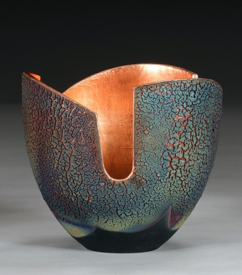 Click to view detail for WB-1423 Glowpot Raku 7x7.5 $465